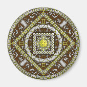 Gemini Mandala Magnet (Vorne)