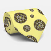 Gemini Mandala Men's Neck Tie Krawatte (Gerollt)