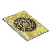 Gemini Mandala Notebook Notizblock (Rechte Seite)