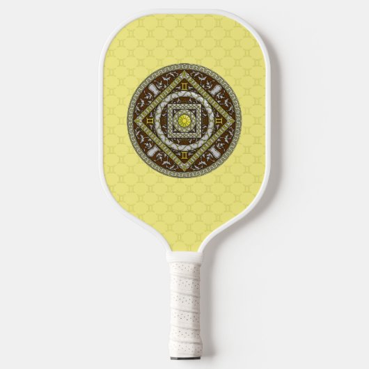 Gemini Mandala Pickleball Schläger (Vorderseite)