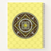 Gemini Mandala Spiral Notebook Notizblock (Rückseite)