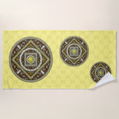 Gemini Mandala Strandtuch (Vorderseite)