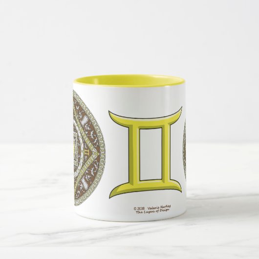 Gemini Mandala Tasse (Zentrum)
