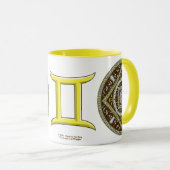 Gemini Mandala Tasse (VorderseiteRechts)