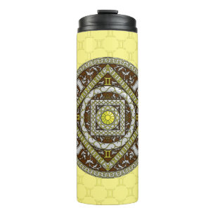 Gemini-Mandala-Thermal-Tumbler Thermosbecher