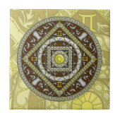 Gemini Mandala Tile Fliese (Vorderseite)