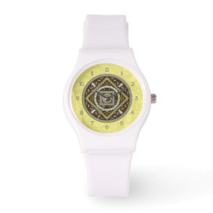Gemini-Mandala-Uhr Armbanduhr