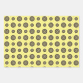 Gemini Mandala Wrapping Paper Set Geschenkpapier Set (Vorderseite)