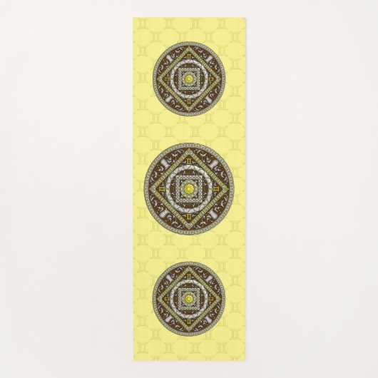 Gemini Mandala Yoga Mat Yogamatte (Vorderseite)