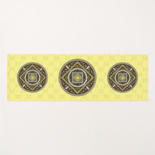 Gemini Mandala Yoga Mat Yogamatte (Vorderseite (Horizontal))