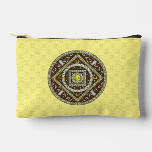 Gemini Mandala Zubehörtasche (Vorderseite)