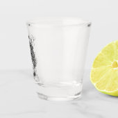 Gemini Masked Lady Zodiac Glass Schnapsglas (Rechts)