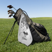 Gemini Masked Lady Zodiac Golfhandtuch (Gras)