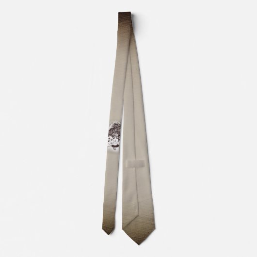 Gemini Masked Lady Zodiac Krawatte (Rückseite)