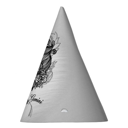 Gemini Masked Lady Zodiac Partyhütchen (Rechts)