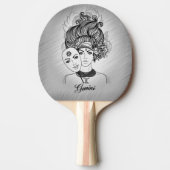 Gemini Masked Lady Zodiac Tischtennis Schläger (Vorderseite)