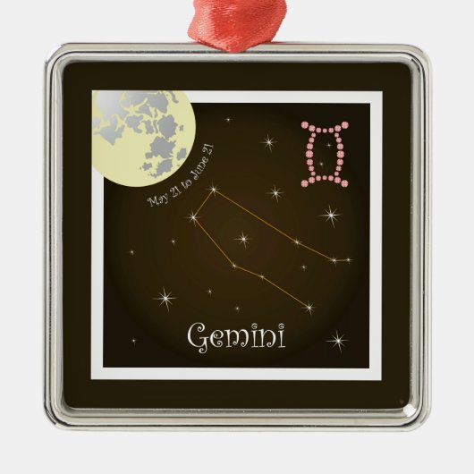 Gemini May 21 to June 21 Ornament (Vorne)