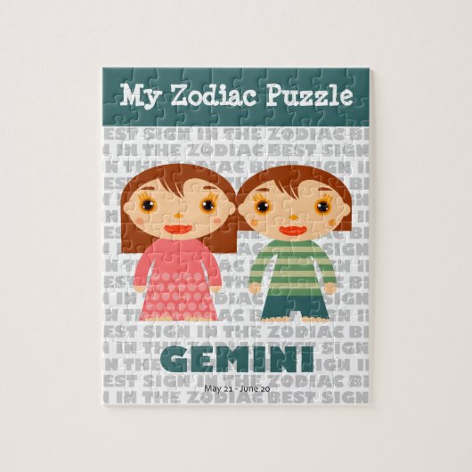 Gemini, mein Zodiapuzzle Puzzle (Vertikal)