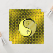 Gemini & Metal Horse Karte (Vorderseite/Rückseite Beispiel)