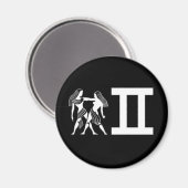 Gemini mit Symbol Magnet (Vorderseite/Rückseite)