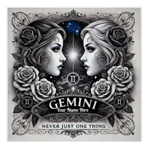 Gemini "Never Just One Ding" Glossy Poster