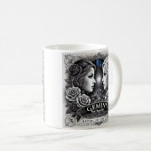 Gemini "Never Just One Ding" Zodiac-Tasse Kaffeetasse (VorderseiteRechts)