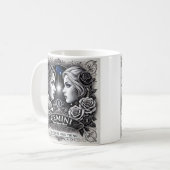 Gemini "Never Just One Ding" Zodiac-Tasse Kaffeetasse (Vorderseite Links)