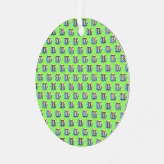 Gemini Ornament Aus Metall (Vorderseite links)