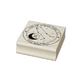 Gemini Personalisiert Zodiac Book Briefmarke Gummistempel (Stempel)