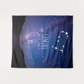 Gemini | Personalisierte Astrologie Wandteppich (Vorderseite (Horizontal))