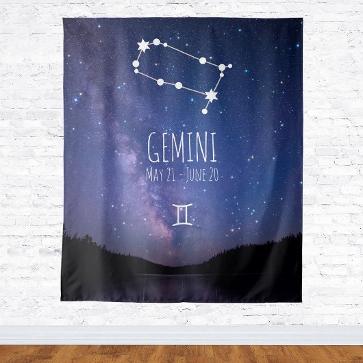 Gemini | Personalisierte Astrologie Wandteppich