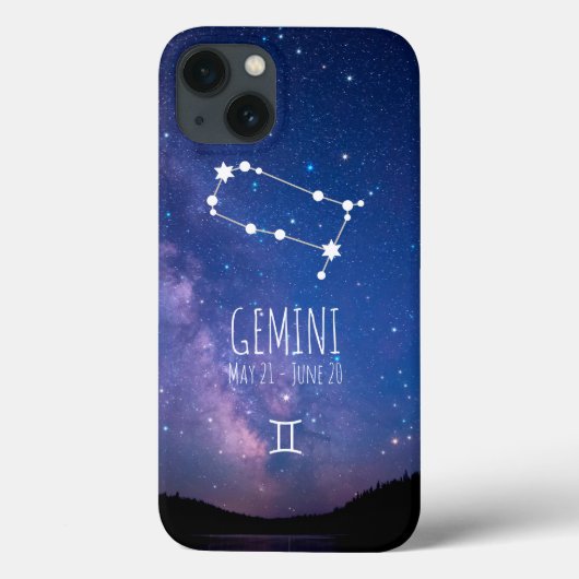 Gemini | Personalisierte Sternbilder Case-Mate iPhone Hülle (Rückseite)