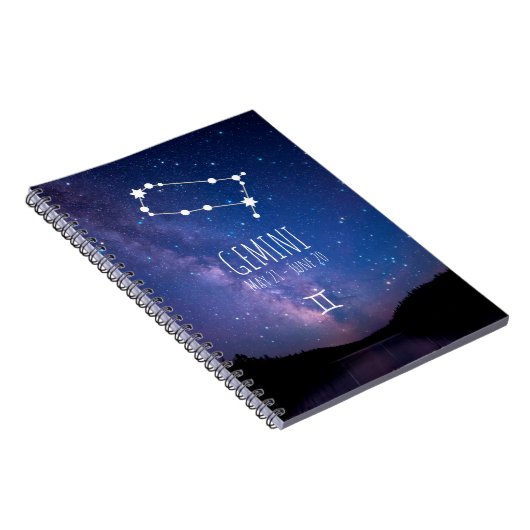 Gemini | Personalisierte Sternbilder Notizblock (Rechte Seite)