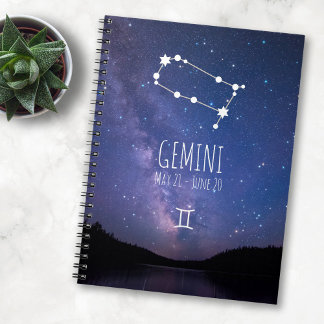 Gemini | Personalisierte Sternbilder Notizblock