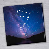 Gemini | Personalisiertes Sternbild Magnet