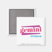 Gemini Pink Magnet (Vorderseite/Rückseite)