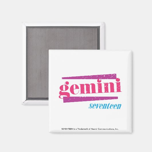 Gemini Pink Magnet (Vorderseite/Rückseite)