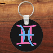 Gemini & Pisces PkBl Schlüsselanhänger (Vorderseite)