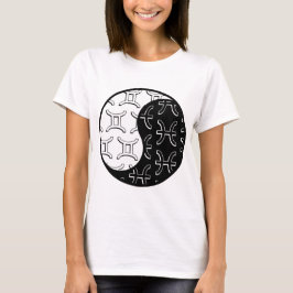 Gemini Pisces yang zodiac Paar T-Shirt