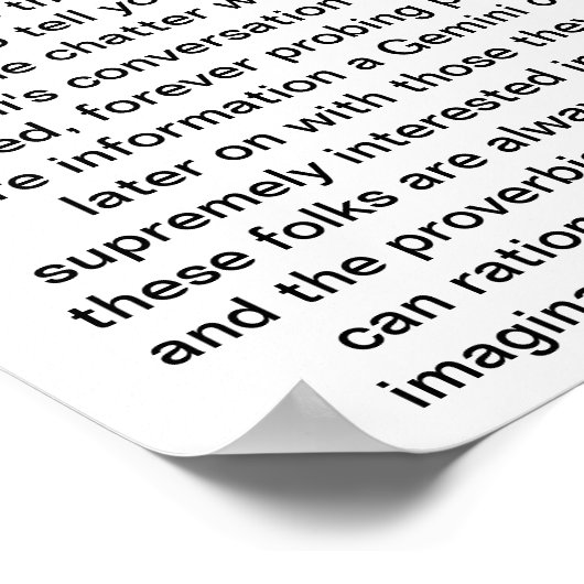 Gemini Poster (Ecke)