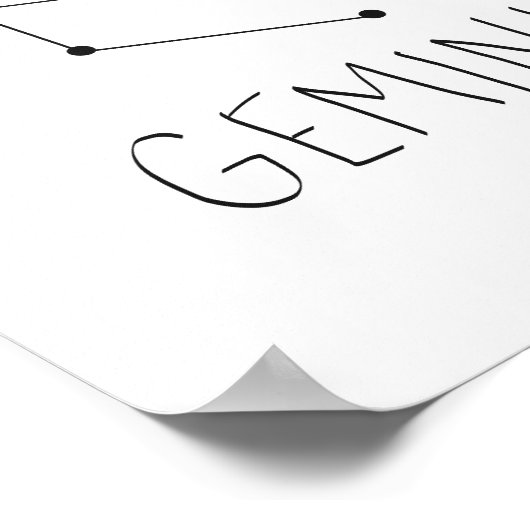 Gemini Poster (Ecke)
