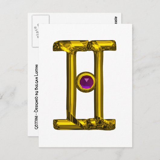 GEMINI POSTKARTE (Vorne/Hinten)