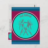 Gemini Postkarte (Vorne/Hinten)