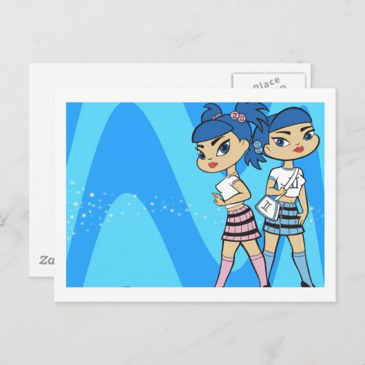 Gemini Postkarte (Vorne/Hinten)