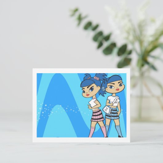 Gemini Postkarte (Stehend Vorderseite)