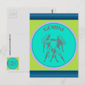 Gemini Postkarte (Vorne/Hinten)