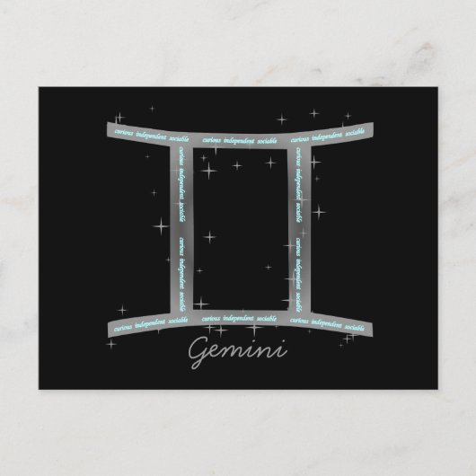Gemini Postkarte (Vorderseite)