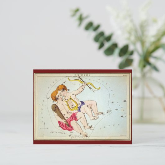 Gemini Postkarte (Stehend Vorderseite)