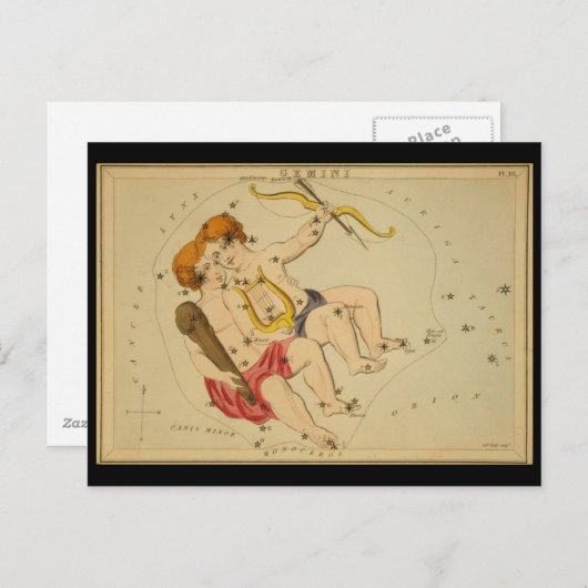 Gemini Postkarte (Vorne/Hinten)