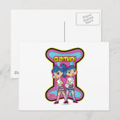 Gemini Postkarte (Vorne/Hinten)